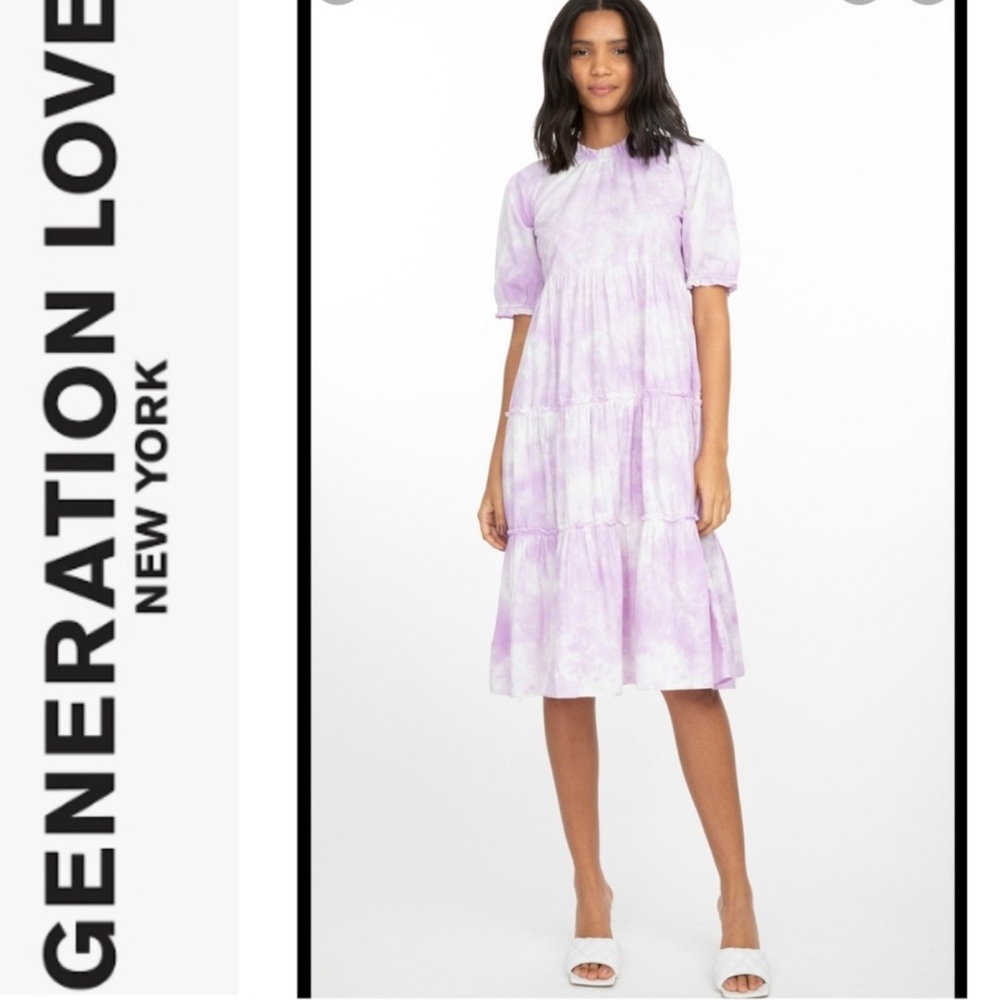 Generation Love Chritie Lilac Tie-Dye Dress Size M